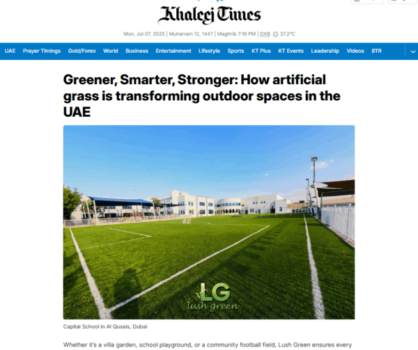 khaleej times artifical grass